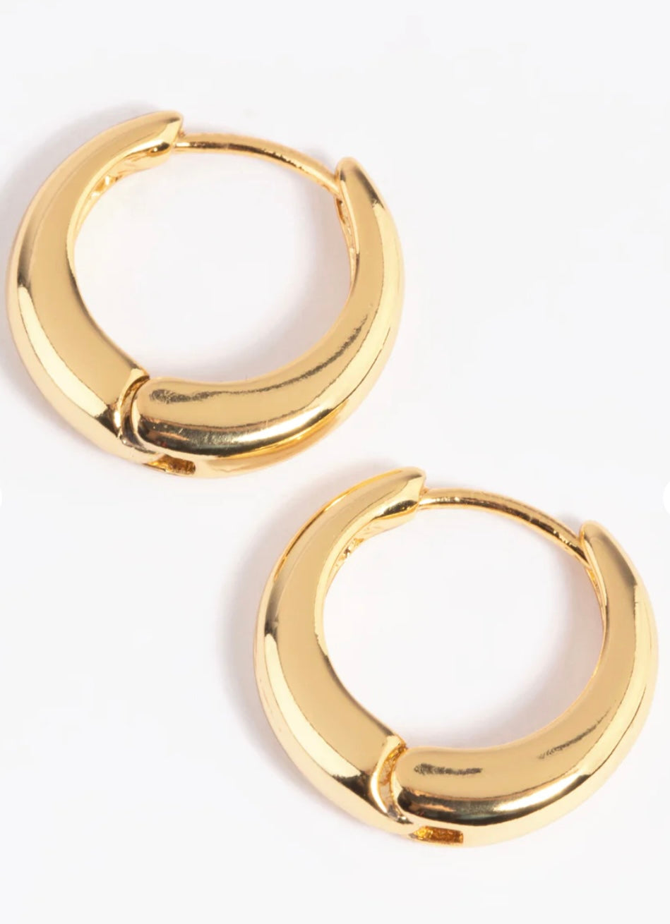 Bold Round Hoop Earrings – Fayra Jewels