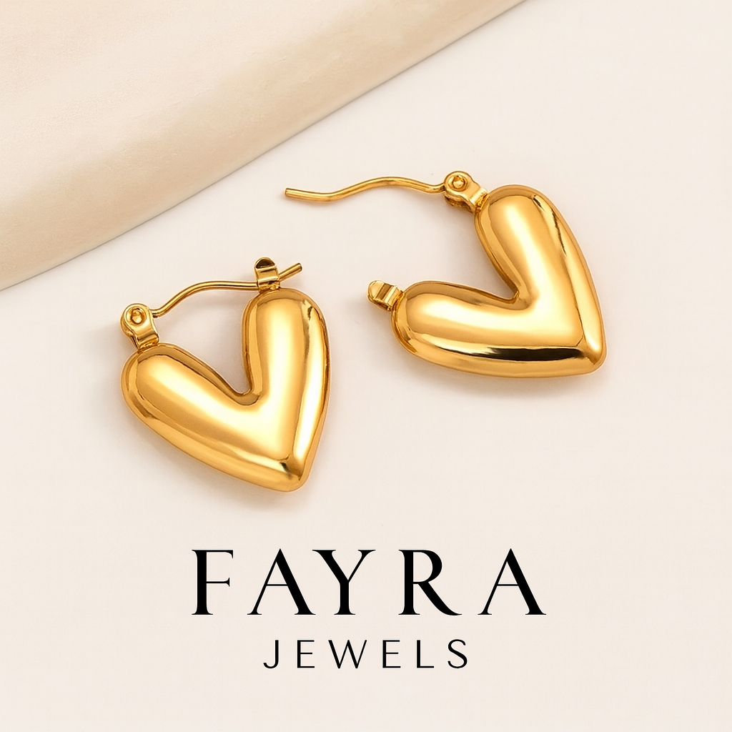 Dainty Heart Earrings Anti tarnish