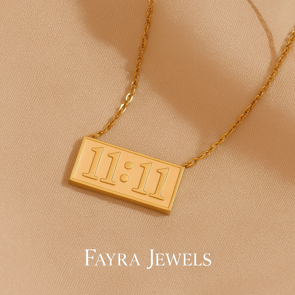 11:11 Gold Plated Minimal Necklace