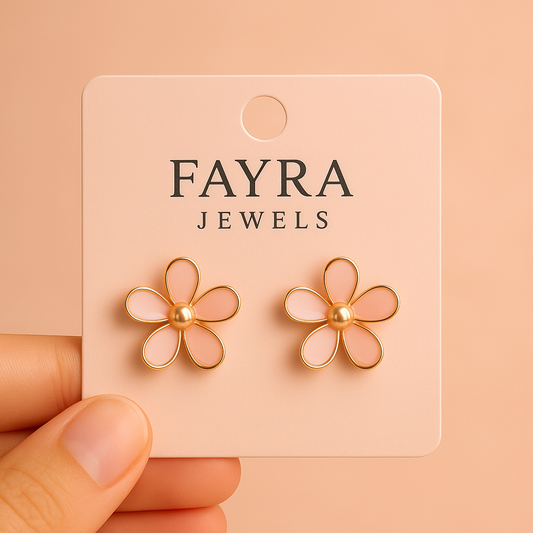 Blossom Pearl Flower Earrings – Fayra Jewels