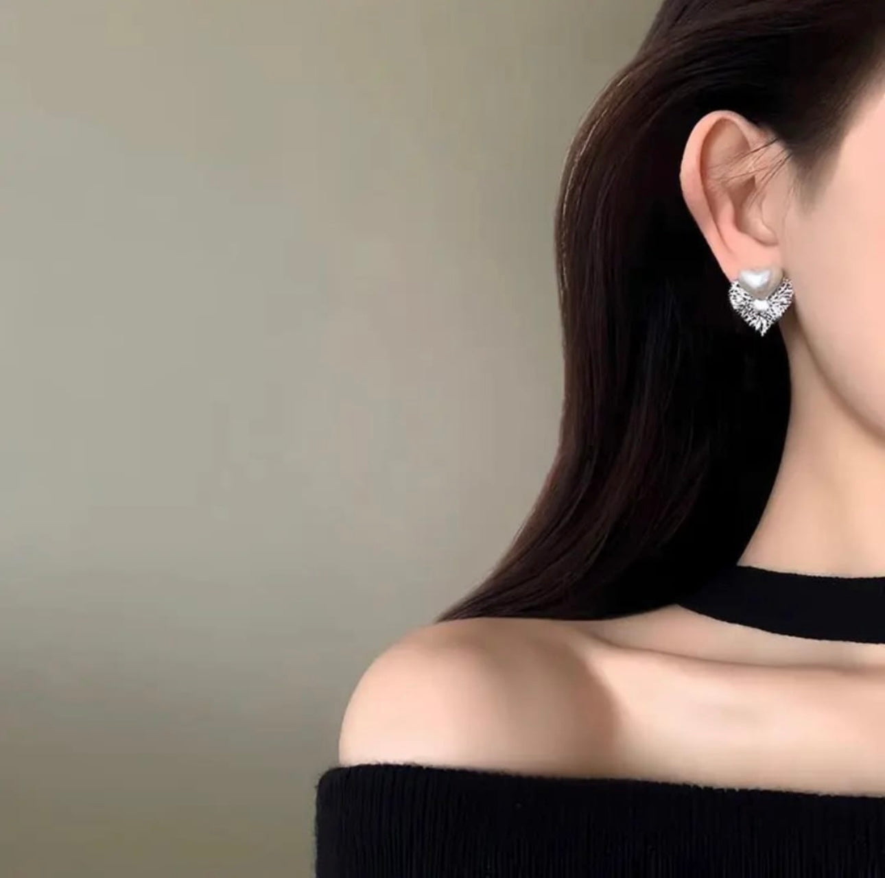 Silver Heart Luxe Earrings ā Fayra Jewels