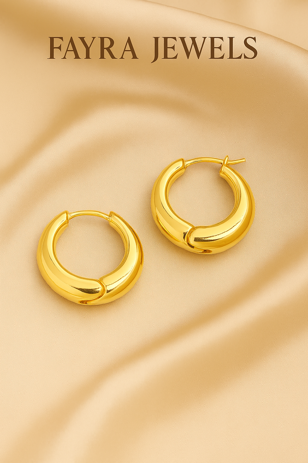 Bold Round Hoop Earrings – Fayra Jewels