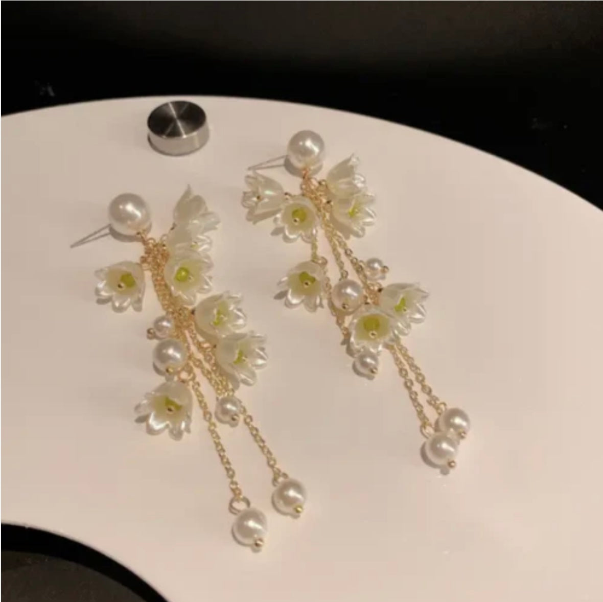Long Flower Tassel Jewelry Earring