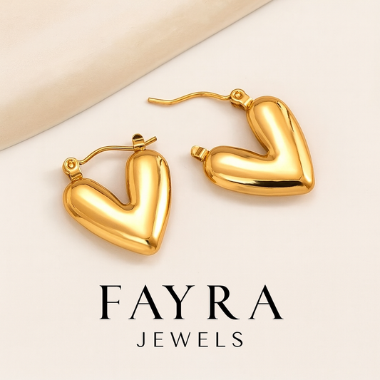 Dainty Heart Earrings Anti tarnish