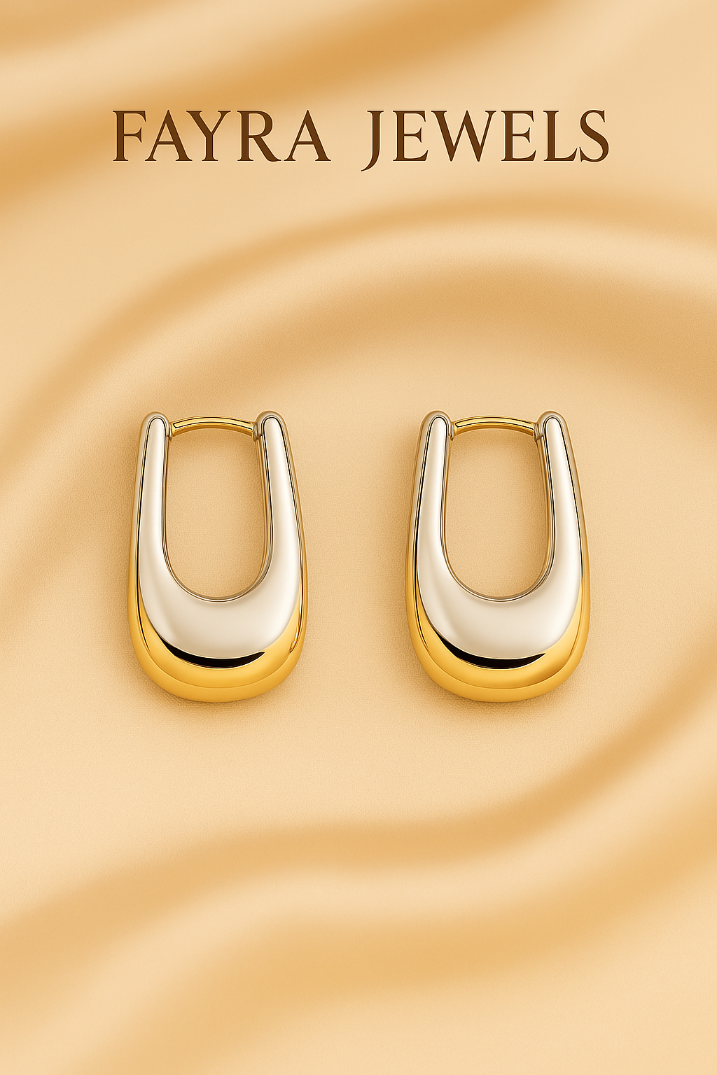 Minimal Gold Drop Hoops – Fayra Jewels