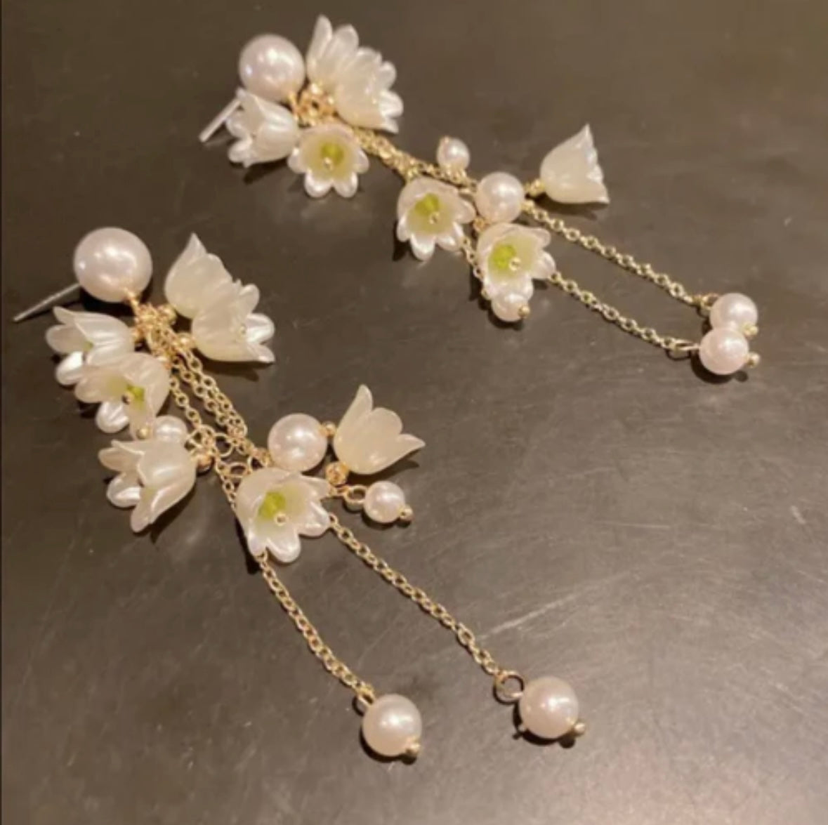 Long Flower Tassel Jewelry Earring