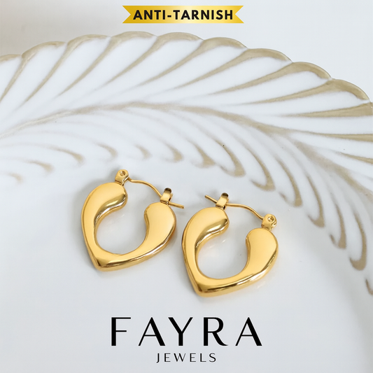 Heart-shaped earrings