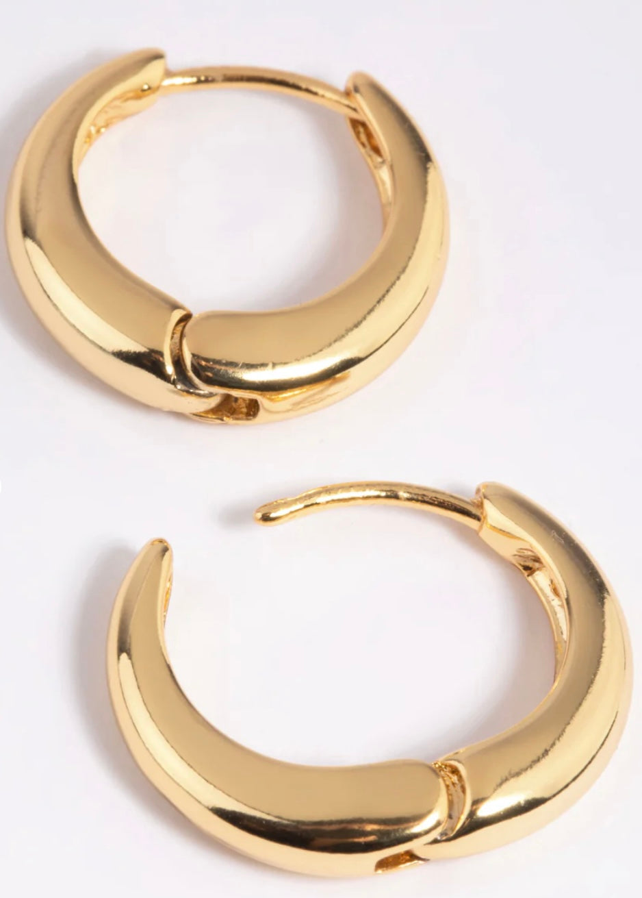 Bold Round Hoop Earrings – Fayra Jewels
